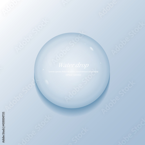transparent water droplets , water drop object.