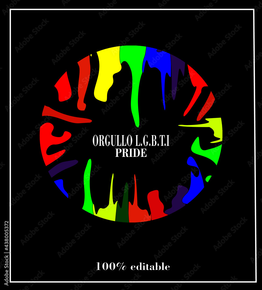 Fototapeta premium Ilustración del día del orgullo