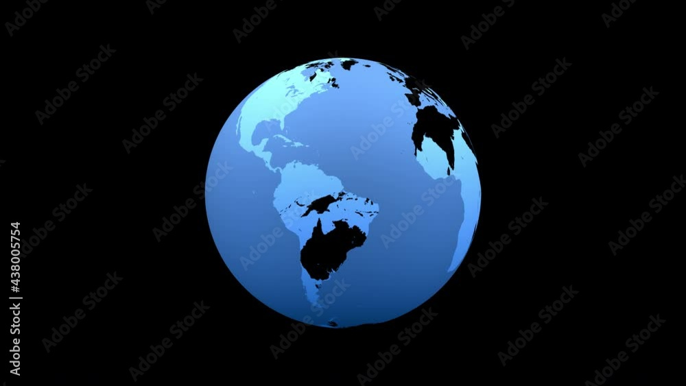 Transparent globe isolated on alpha channel, seamless looping, ProRes 4444, 4K Transparent globe isolated on alpha channel, seamless looping, ProRes 4444, 4K