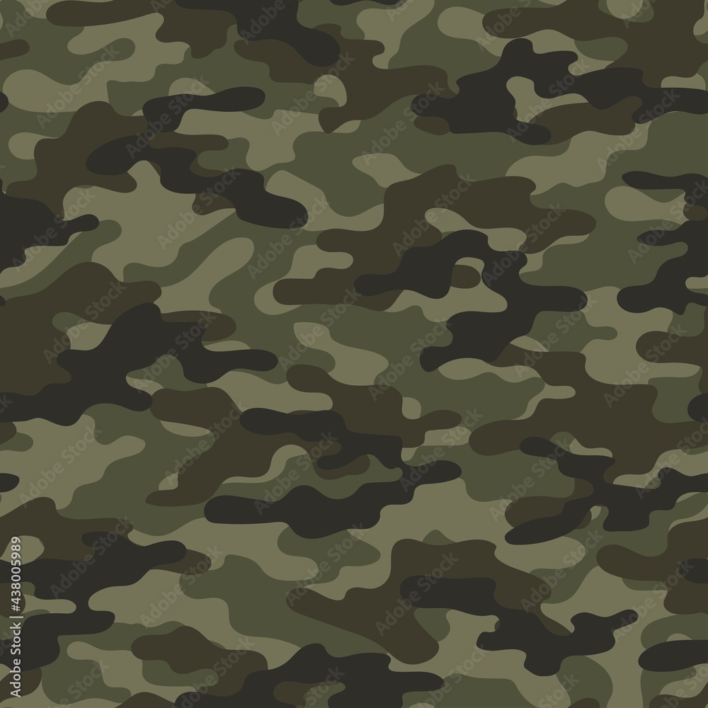 Forest camouflage background, green army vector pattern, stylish street print. Forest camouflage background, green army vector pattern, stylish street print.