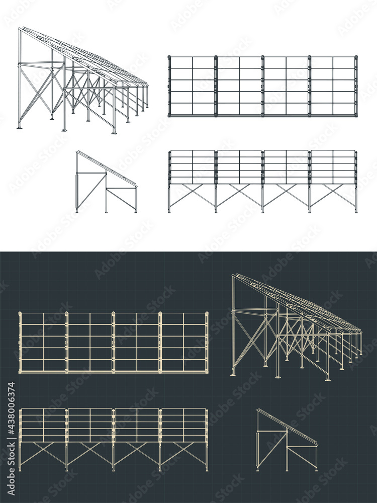 Solar panel blueprints