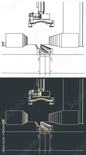 Conveyor line and robotic manipulator blueprints