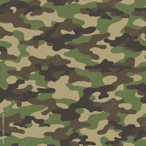 vector camouflage pattern for clothing design. camouflage military green pattern