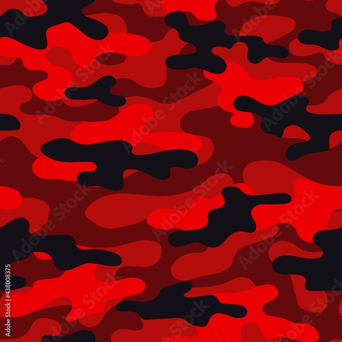 vector red camouflage pattern for army. camouflage military pattern