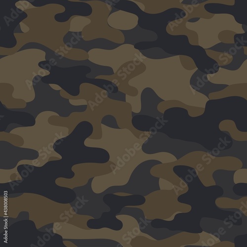 brown vector camouflage pattern for army. camouflage military pattern