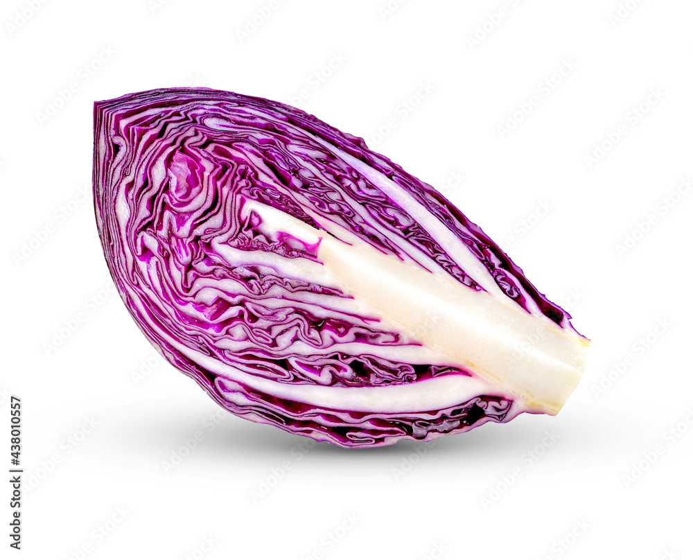 sliced red cabbage isolated on white background with clipping path sliced red cabbage isolated on white background with clipping path