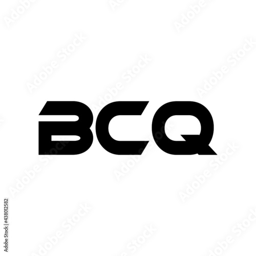 BCQ letter logo design with white background in illustrator, vector logo modern alphabet font overlap style. calligraphy designs for logo, Poster, Invitation, etc. © Aftab