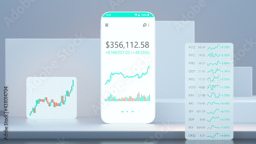 Mobile trading concept with...