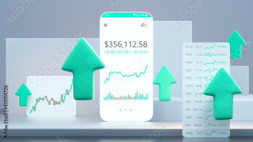 Mobile trading concept with...