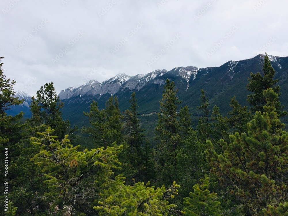 Banff & Mount Rundle spine amid spectacular scenery Banff & Mount Rundle spine amid spectacular scenery