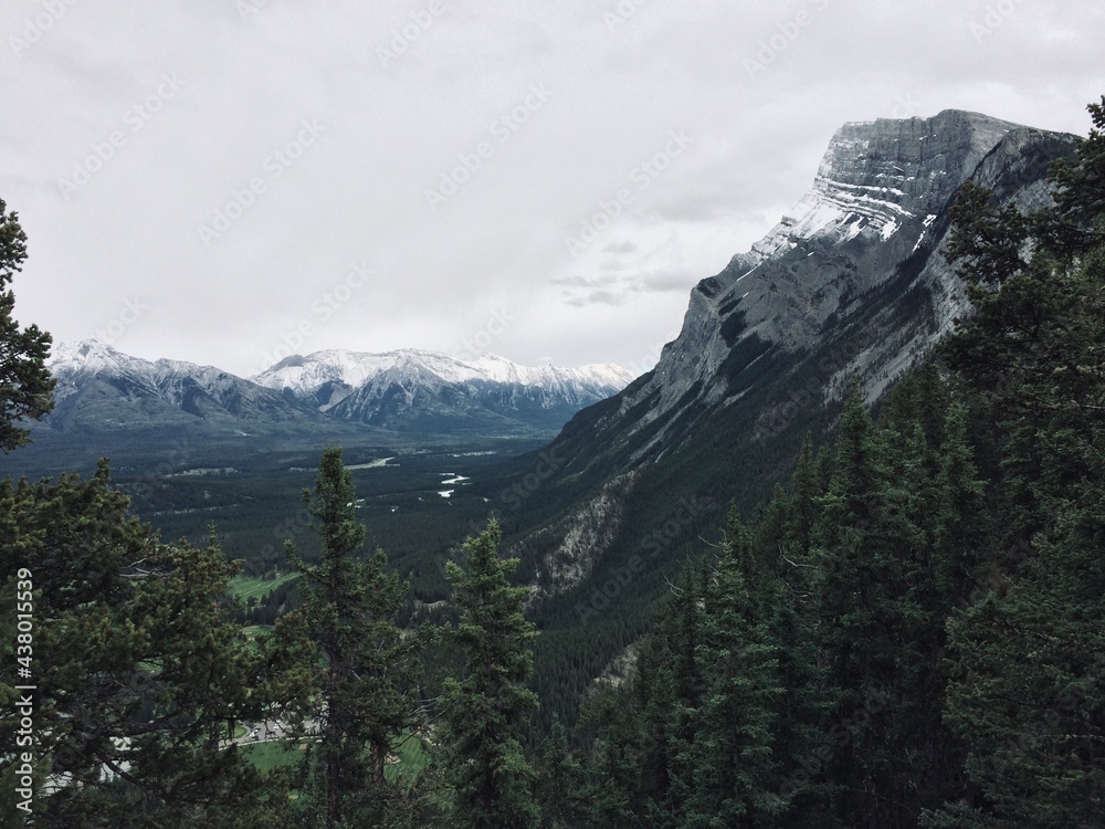 Banff & Mount Rundle spine amid spectacular scenery