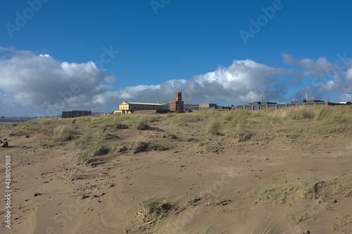 Obraz na płótnie beach buildings w salonie