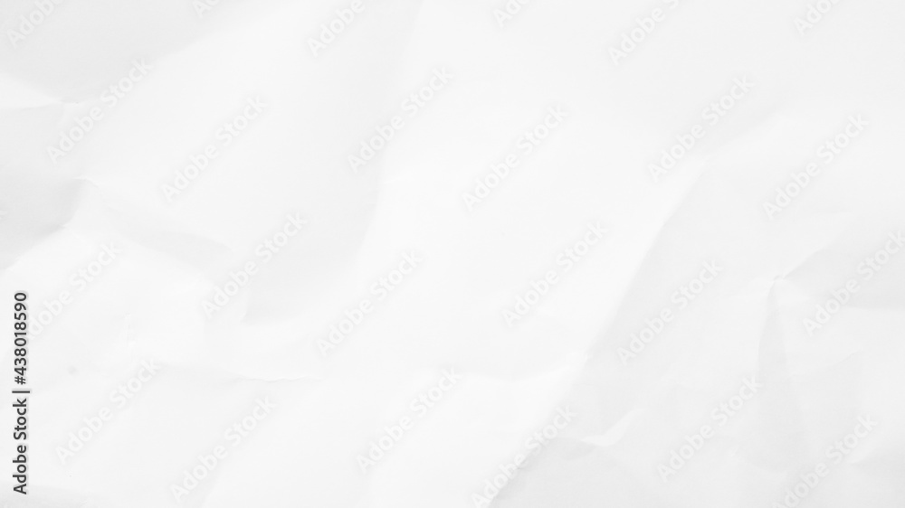 White Paper Texture background. Crumpled white paper abstract shape background with space paper recycle for text