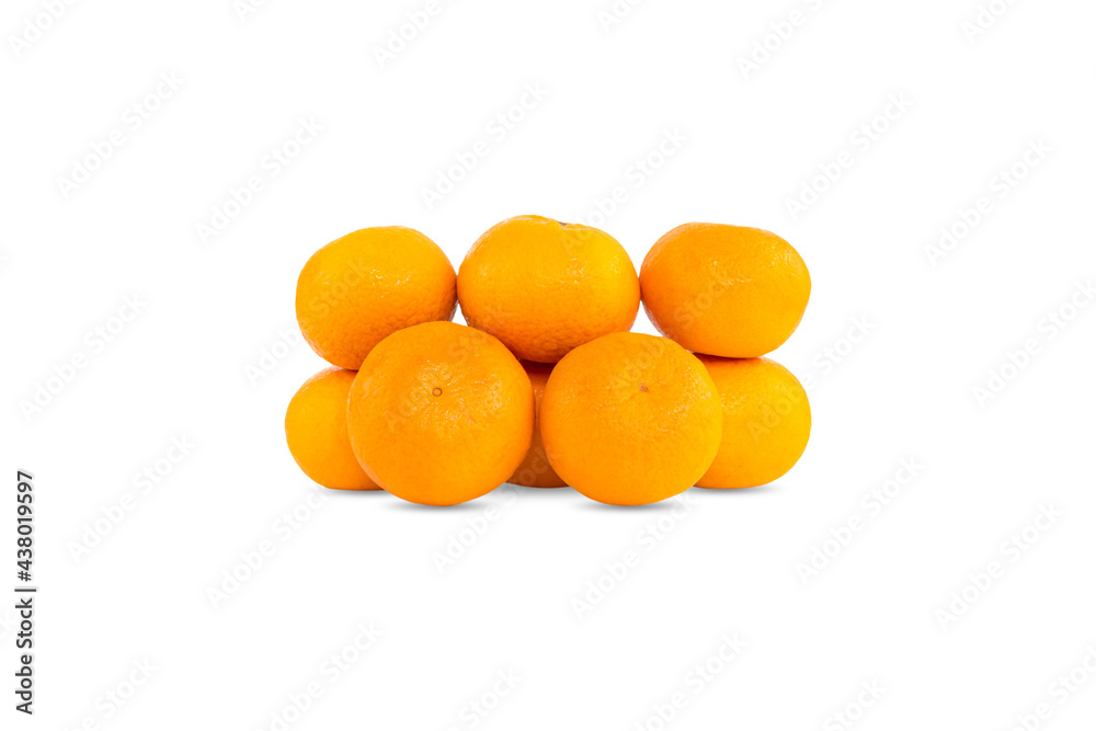 Group of oranges or tangerine isolated on white background Group of oranges or tangerine isolated on white background