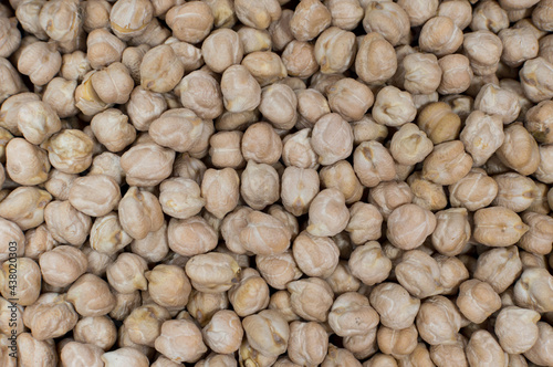 close up look at organic chickpea beans