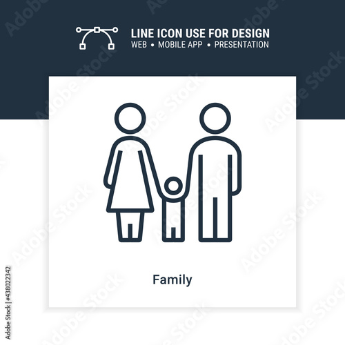 family icon graphic design single vector illustration