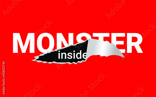 Monster inside vector