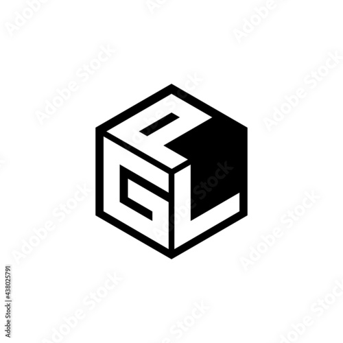 GLP letter logo design with white background in illustrator, vector logo modern alphabet font overlap style. calligraphy designs for logo, Poster, Invitation, etc.