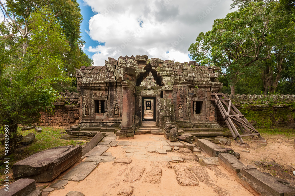 Ancient buddhist khmer temple in Angkor Wat, Cambodia. Ta Som Prasat