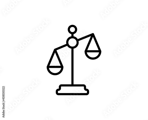 Libra line icon