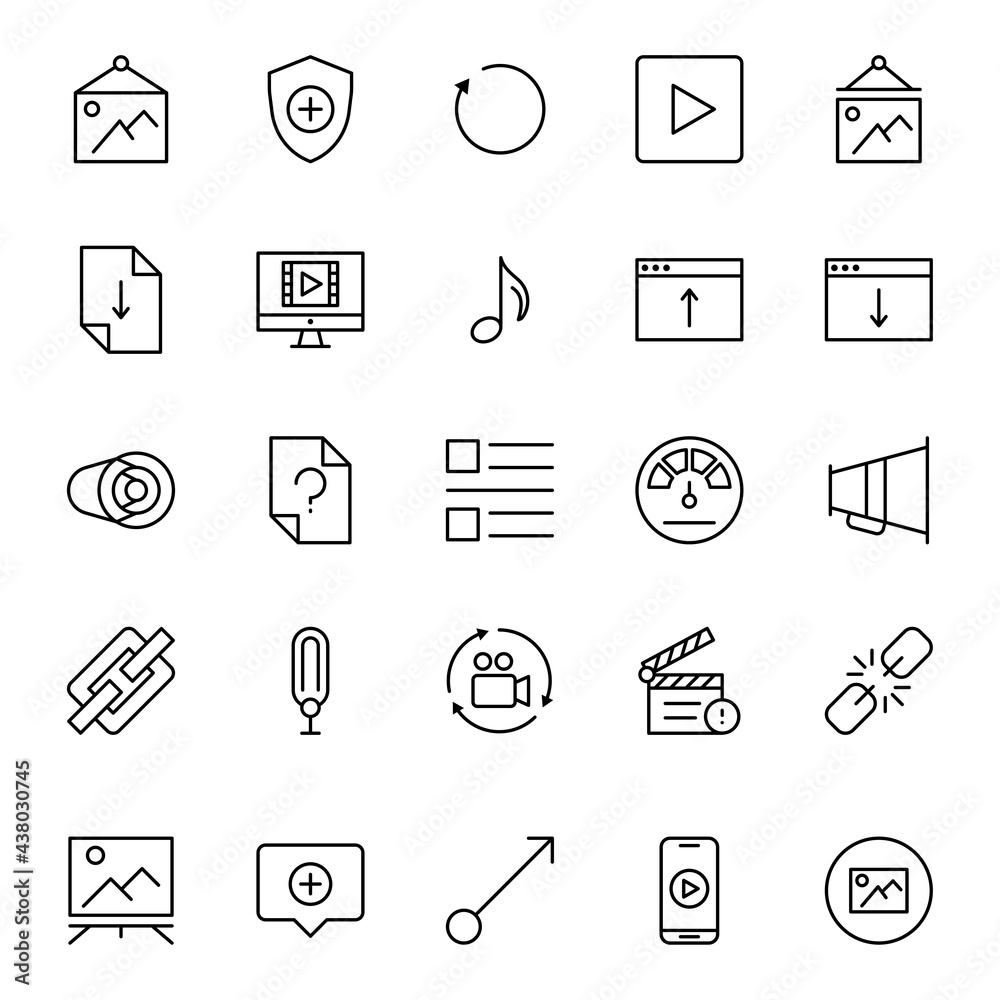 Sign icon set. Sign icon set.