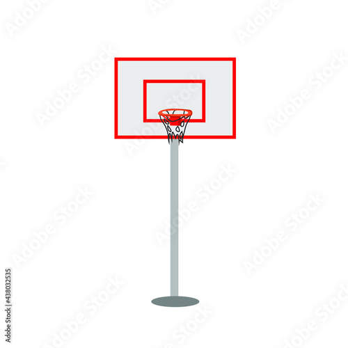 basketball hoop isolated on white