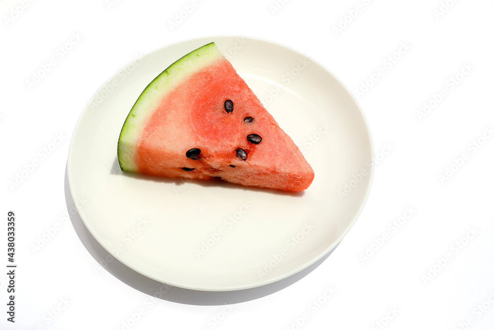一切れのスイカ Stock Photo | Adobe Stock