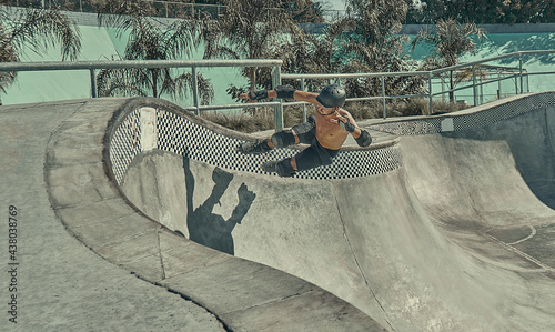 Obraz na płótnie roller skater jump