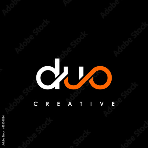DUO Letter Initial Logo Design Template Vector Illustration photo