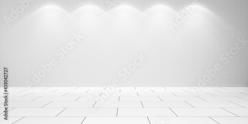 abstract white background with copy space, 3d rendering