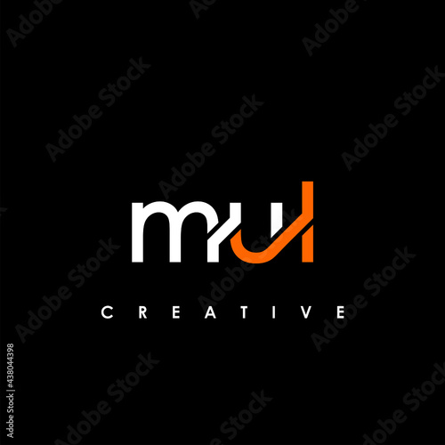 MUL Letter Initial Logo Design Template Vector Illustration