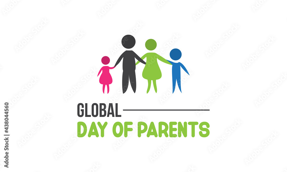 Global Day of Parents Vector Illustration. Parents Day Template for background, Banner, Poster, Card Awareness Campaign. Global Day of Parents Vector Illustration. Parents Day Template for background, Banner, Poster, Card Awareness Campaign.