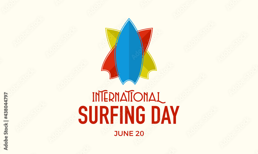 International Surfing Day Vector Illustration. Surfing Day Template for background, Banner, Poster, Card Holiday Campaign. International Surfing Day Vector Illustration. Surfing Day Template for background, Banner, Poster, Card Holiday Campaign.
