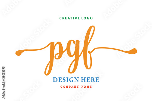 PGF lettering logo is simple, easy to understand and authoritative photo