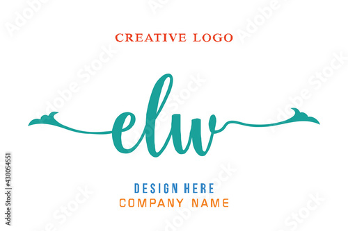 ELW lettering logo is simple, easy to understand and authoritative photo