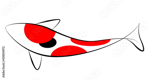 錦鯉のイラスト