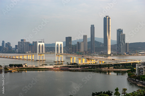 Cityscape of Macau, China, West Bay Bridge