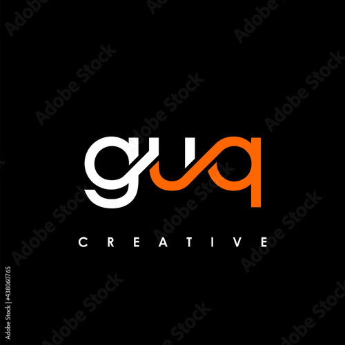 GUQ Letter Initial Logo Design Template Vector Illustration