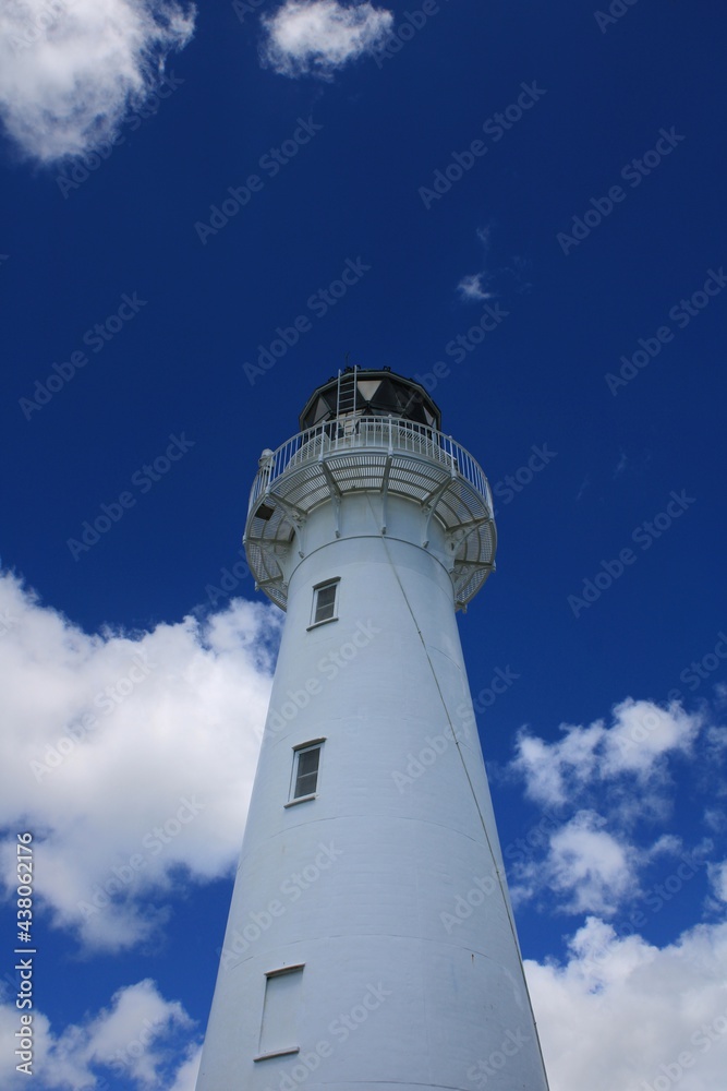 Lighthouse, clouds and sky 