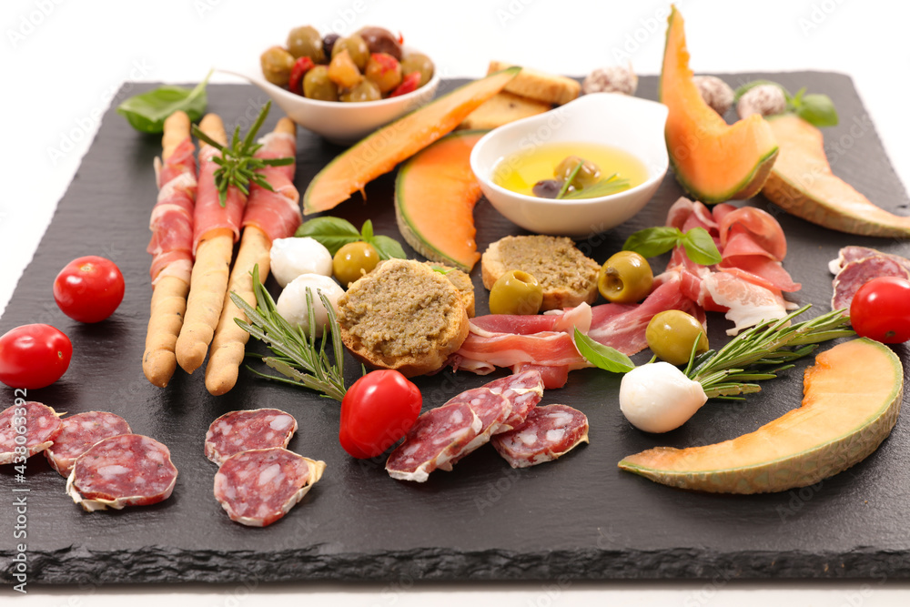 antipasto platter- buffet food assortment antipasto platter- buffet food assortment