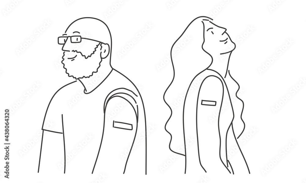 Vaccination. Father and daughter. Vaccination. Father and daughter.