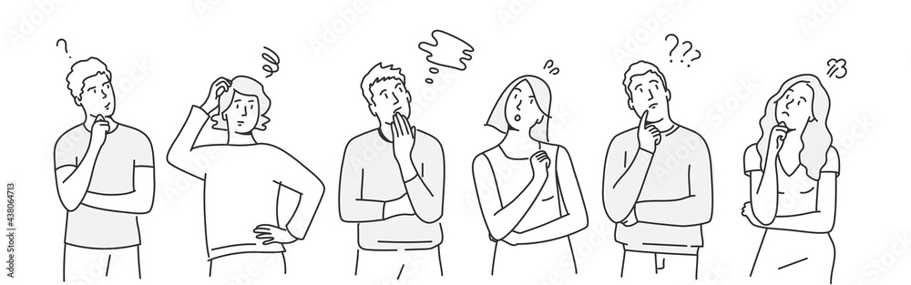 People with negative facial expressions. People with negative facial expressions.