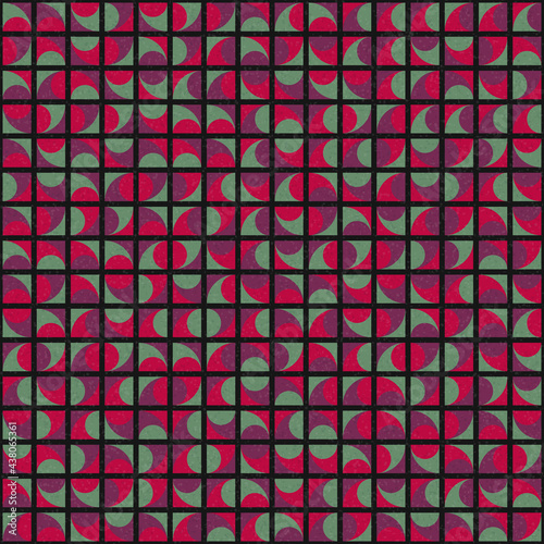 Abstract Geometric Pattern generative computational art illustration