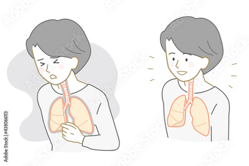 Unhealthy lungs, Nonbinary with healthy lungs