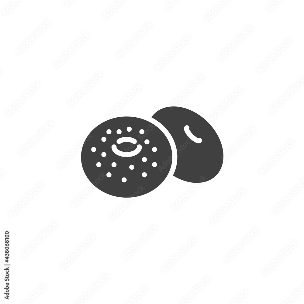 Bagel bread vector icon Bagel bread vector icon
