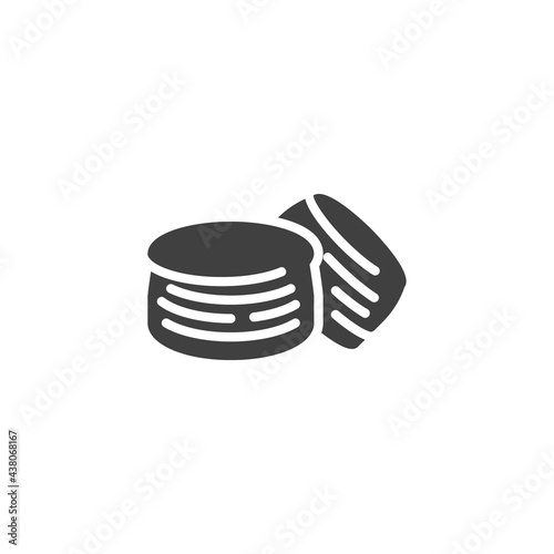 Crepes bread vector icon