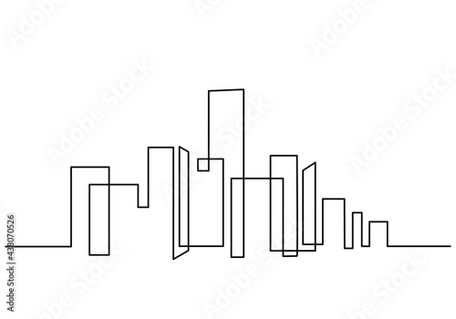 One continuous line drawing...