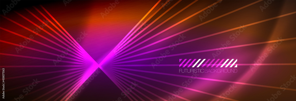Neon dynamic beams vector abstract wallpaper background. Wallpaper background, design templates for business or technology presentations, internet posters or web brochure covers Neon dynamic beams vector abstract wallpaper background. Wallpaper background, design templates for business or technology presentations, internet posters or web brochure covers