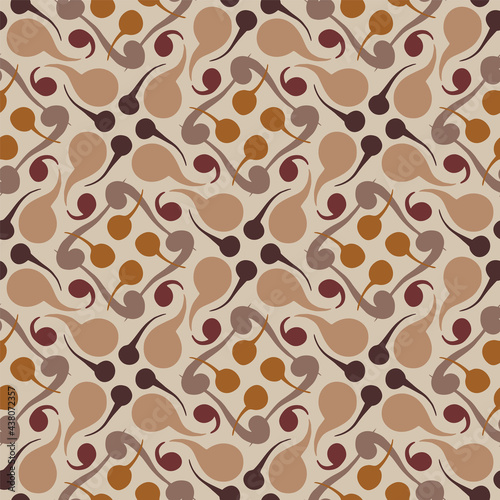 Vector abstract geometric dots and lines seamless pattern background