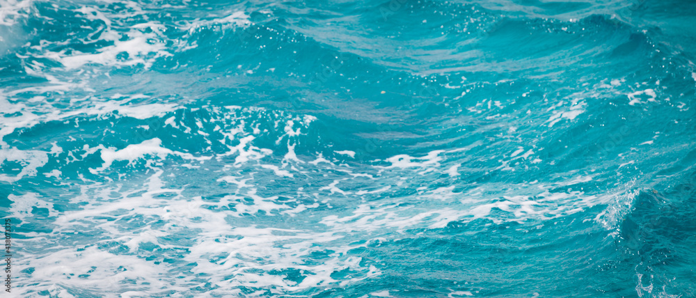 Deep blue ocean water background